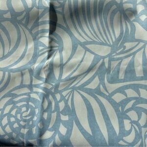 Floral Patterned Fabric in Blue and Cream